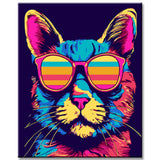 Cool cats painting by numbers