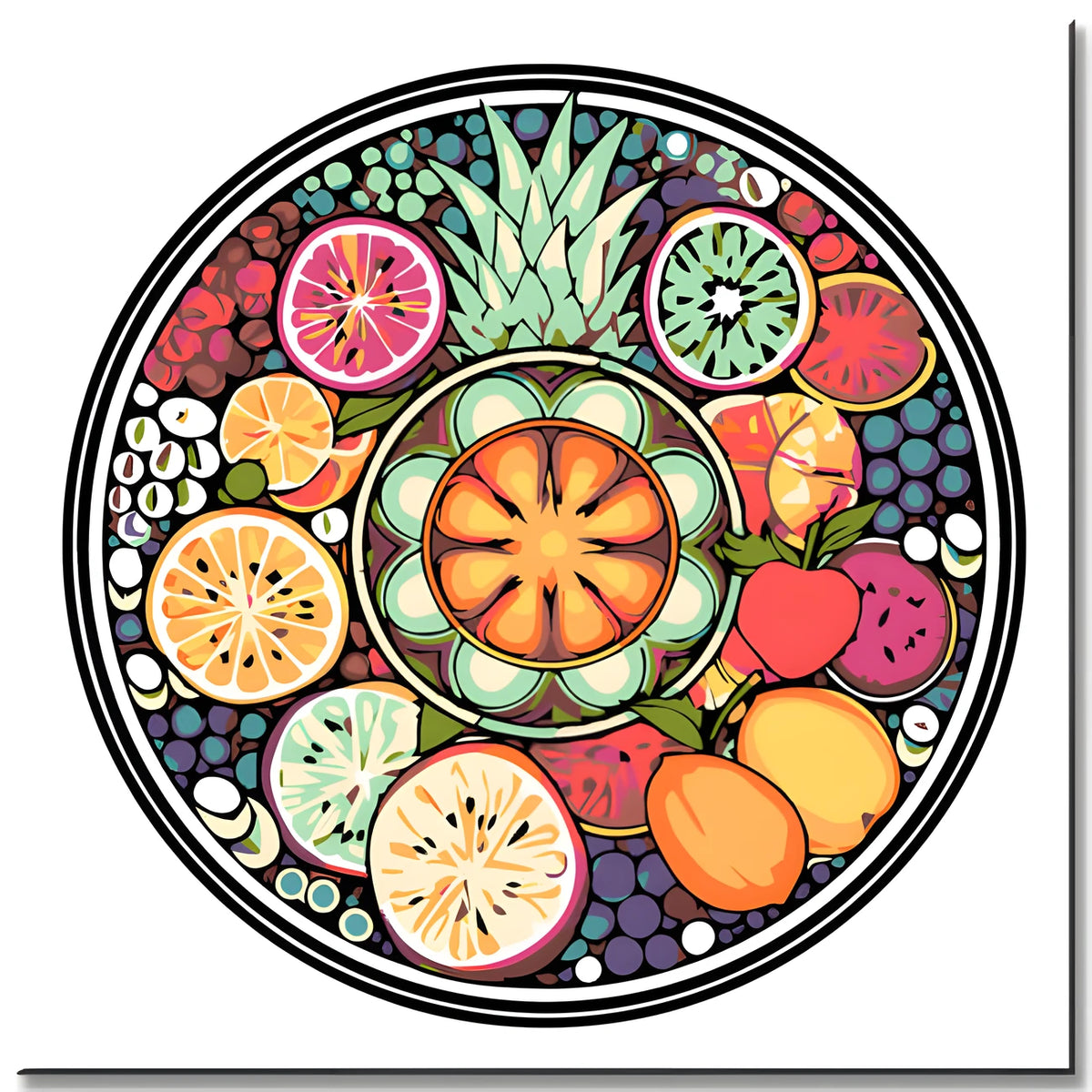 Painting by Numbers Mandala Fruit Ring