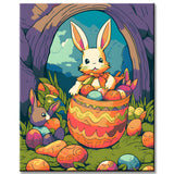 Painting by Numbers for Children Bunny Easter