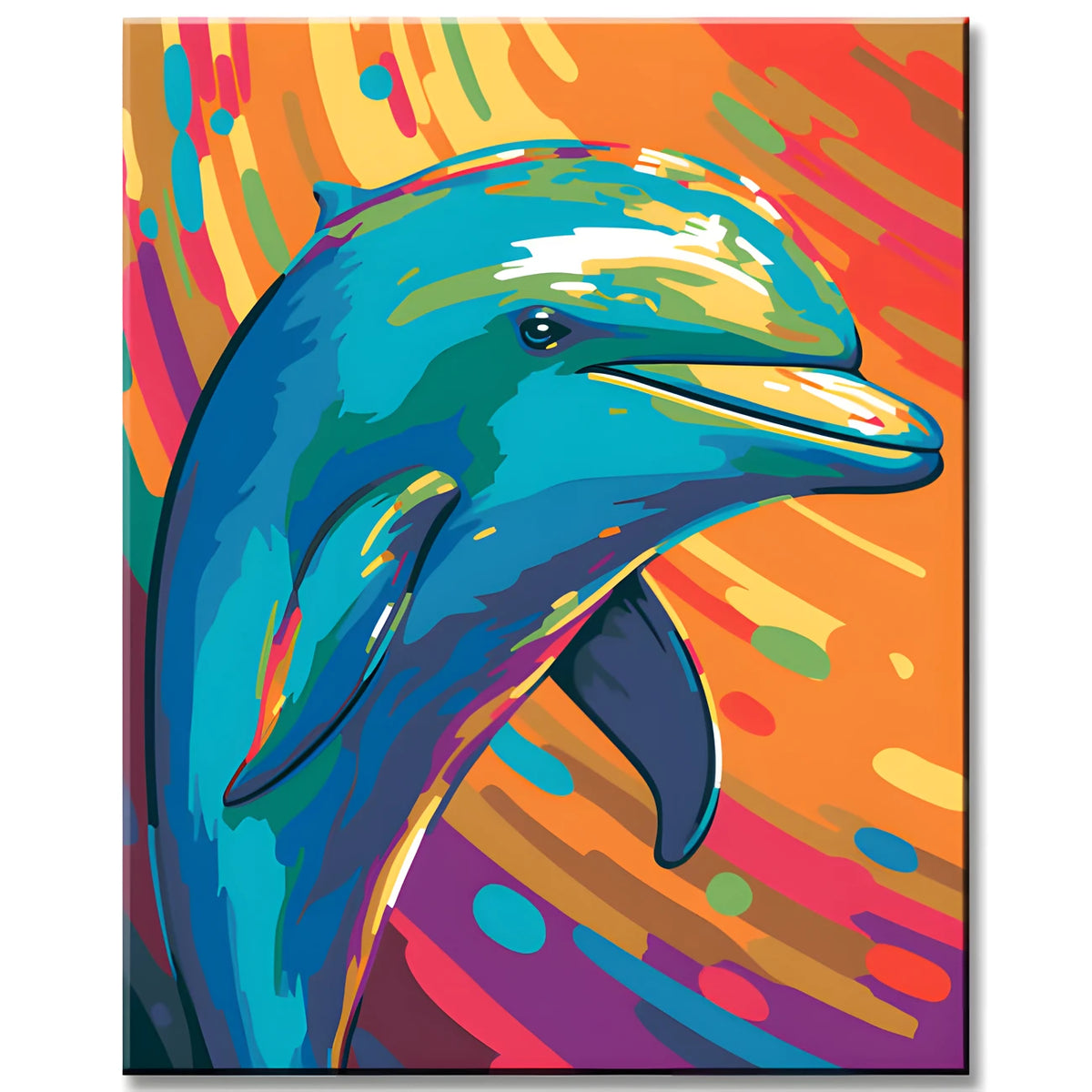Dolphin Painting by NumbersPop Art