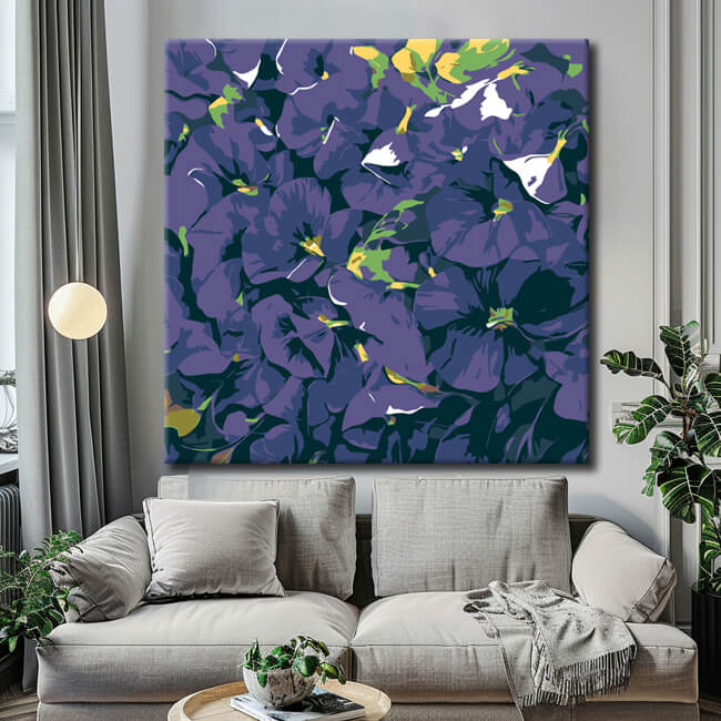 Paint by Numbers Lilac Blossoms Art