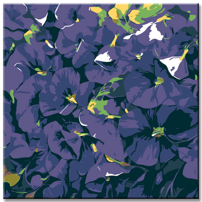 Paint by Numbers Lilac Blossoms Art