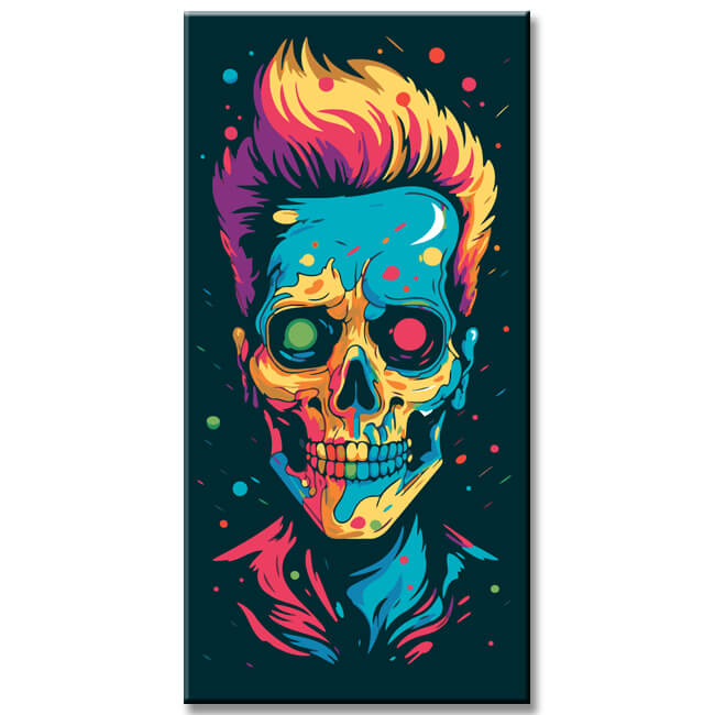 Modern line icon - painting by numbers