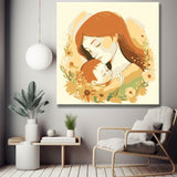 Mother and child painting by numbers