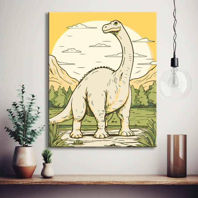 Sauroposeidon - Painting by Numbers
