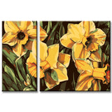 Painting by Numbers Daffodils - 2-Panel