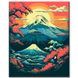 Magical Mount Fujijama Painting by Numbers