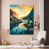 Norwegian Fjords Painting by Numbers - Shipping from DE