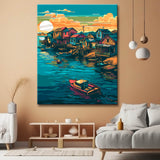 Norwegian Fjord Painting by Numbers Sunset - Shipping from DE