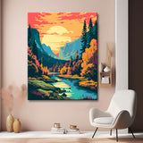 Picturesque Yosemite Lake Landscape - Painting by Numbers - Shipping from DE