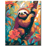 Cute Sloth Painting by Numbers