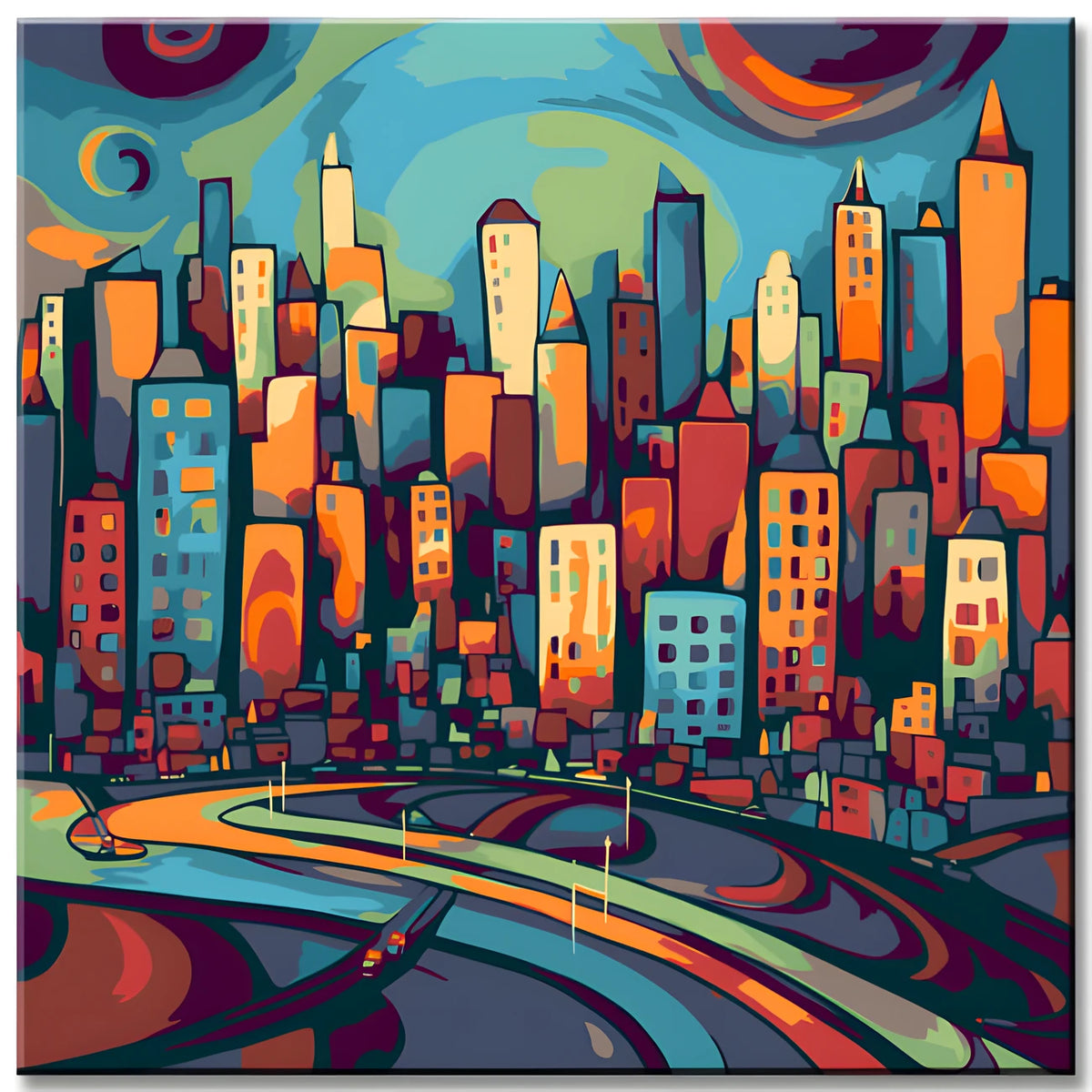 Cityscape Painting - Paint by Numbers
