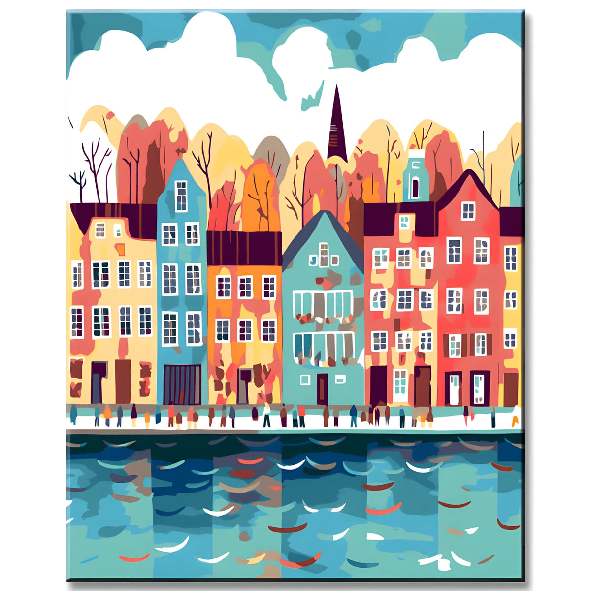 Fjallgatan Old Town Painting by Numbers