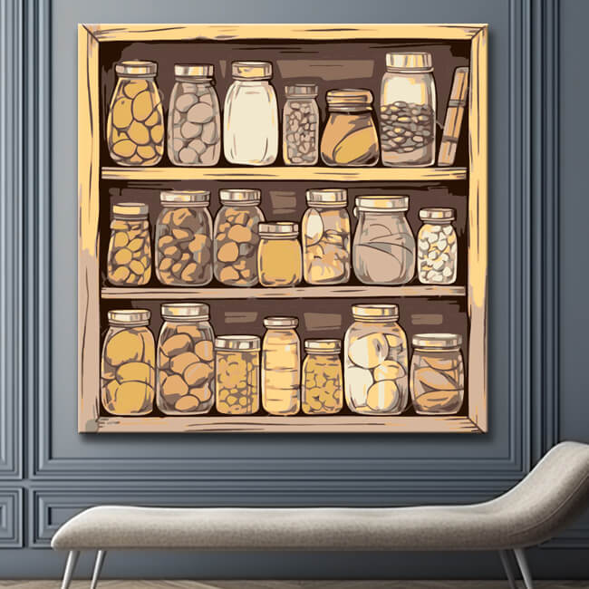 Preserving Shelf - Paint by Numbers