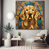 Stained Glass Window Golden Retriever - Painting by Numbers