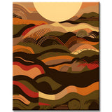 African Brush Strokes Painting by Numbers