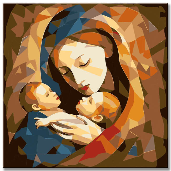 Mother's Love Miniature - Painting by Numbers