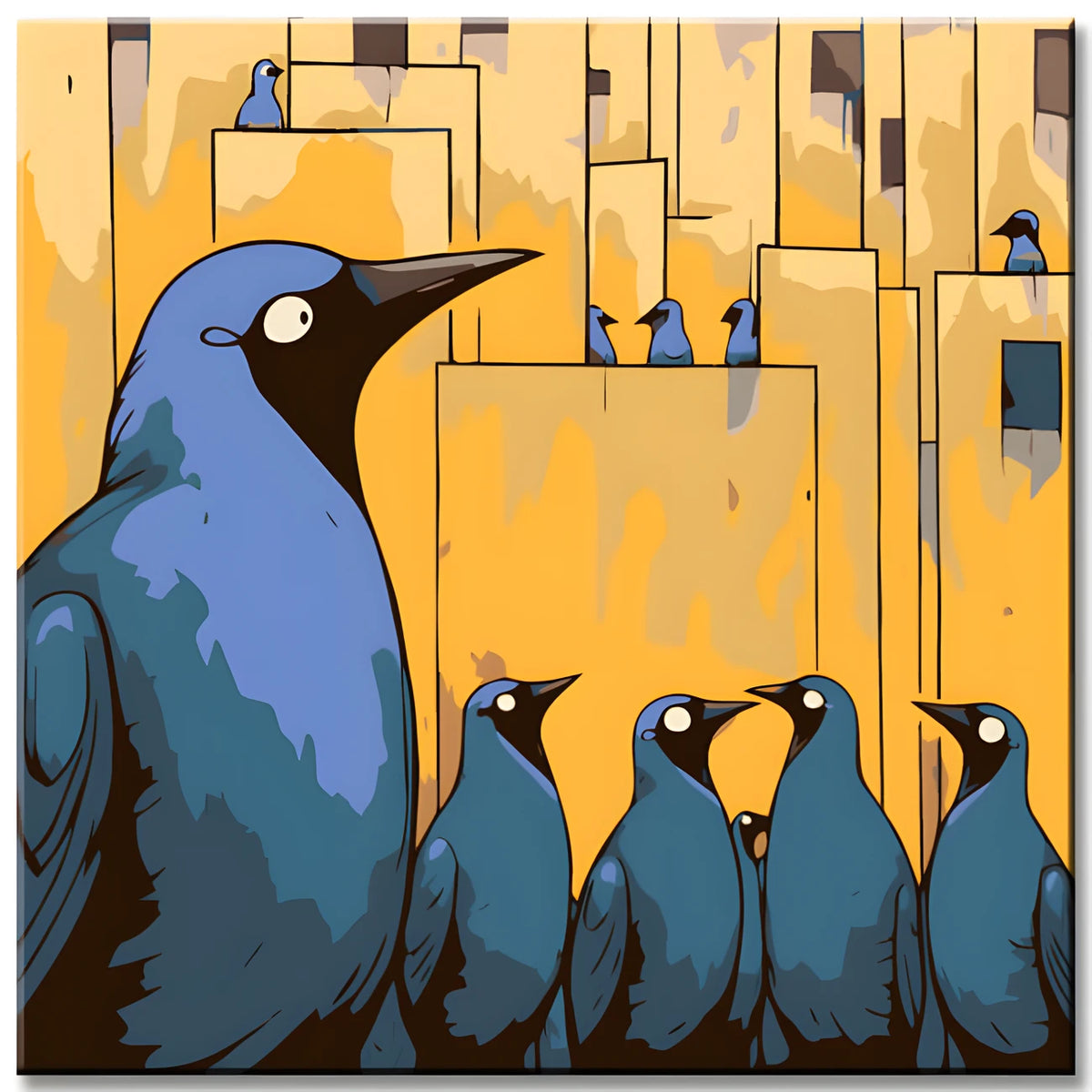 Paint by Numbers Raven Paintings