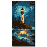 Painting by Numbers Lighthouse At Night