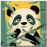Panda in the Bamboo Forest - Paint by Numbers for Kids
