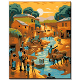 African Tradition Paint by Numbers Poster