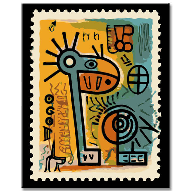 Moti stamp - painting by numbers