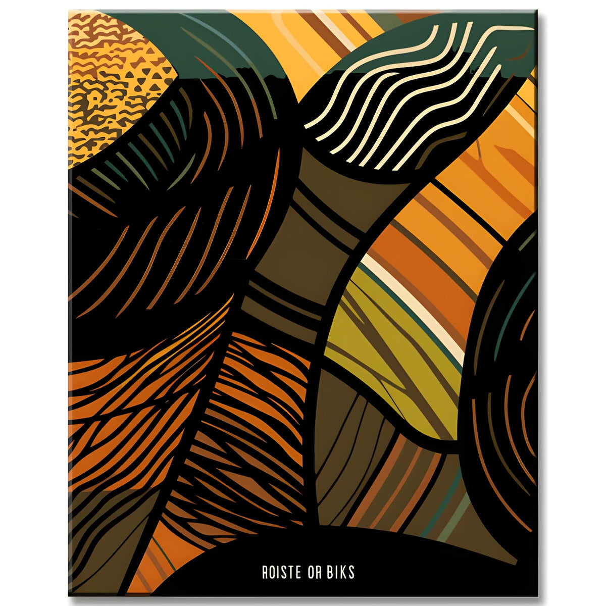African Strokes Painting by Numbers
