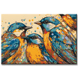 Impressionism Birds Painting by Numbers