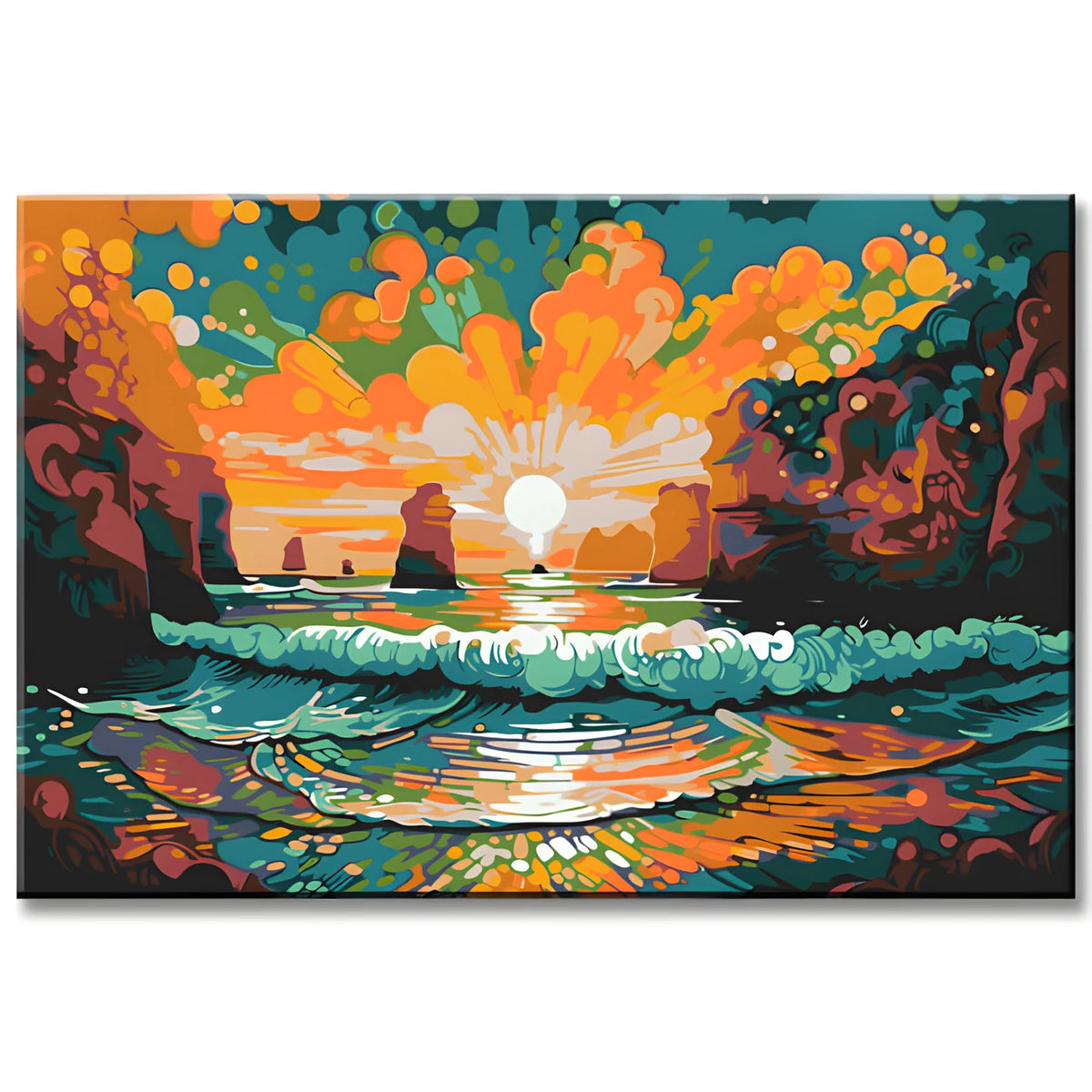 Great Ocean Road Painting by Numbers