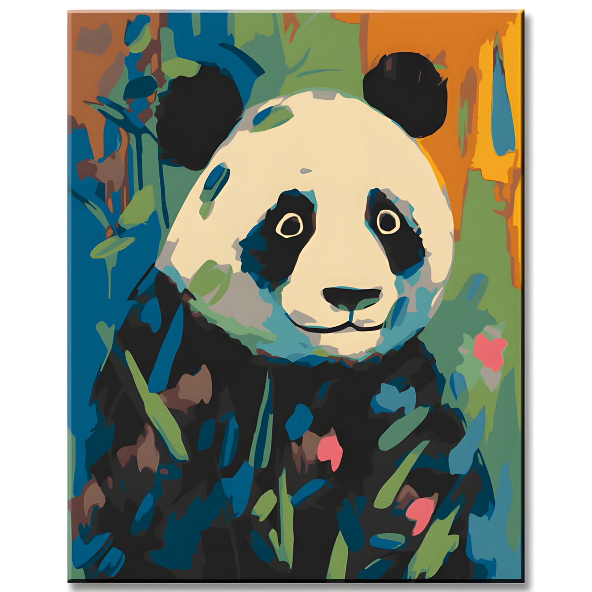 Panda in The Style of Matisse Painting by Numbers