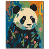Panda in the style of Matisse - painting by numbers