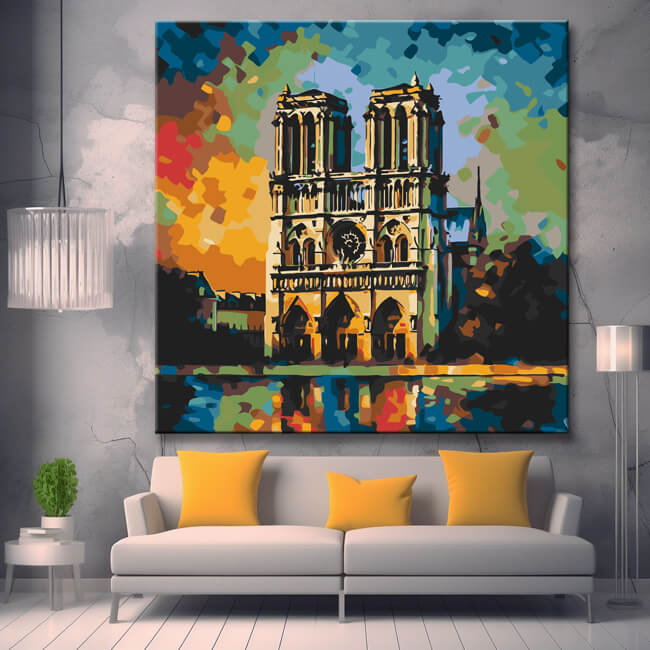 Notre Dame - Painting by Numbers