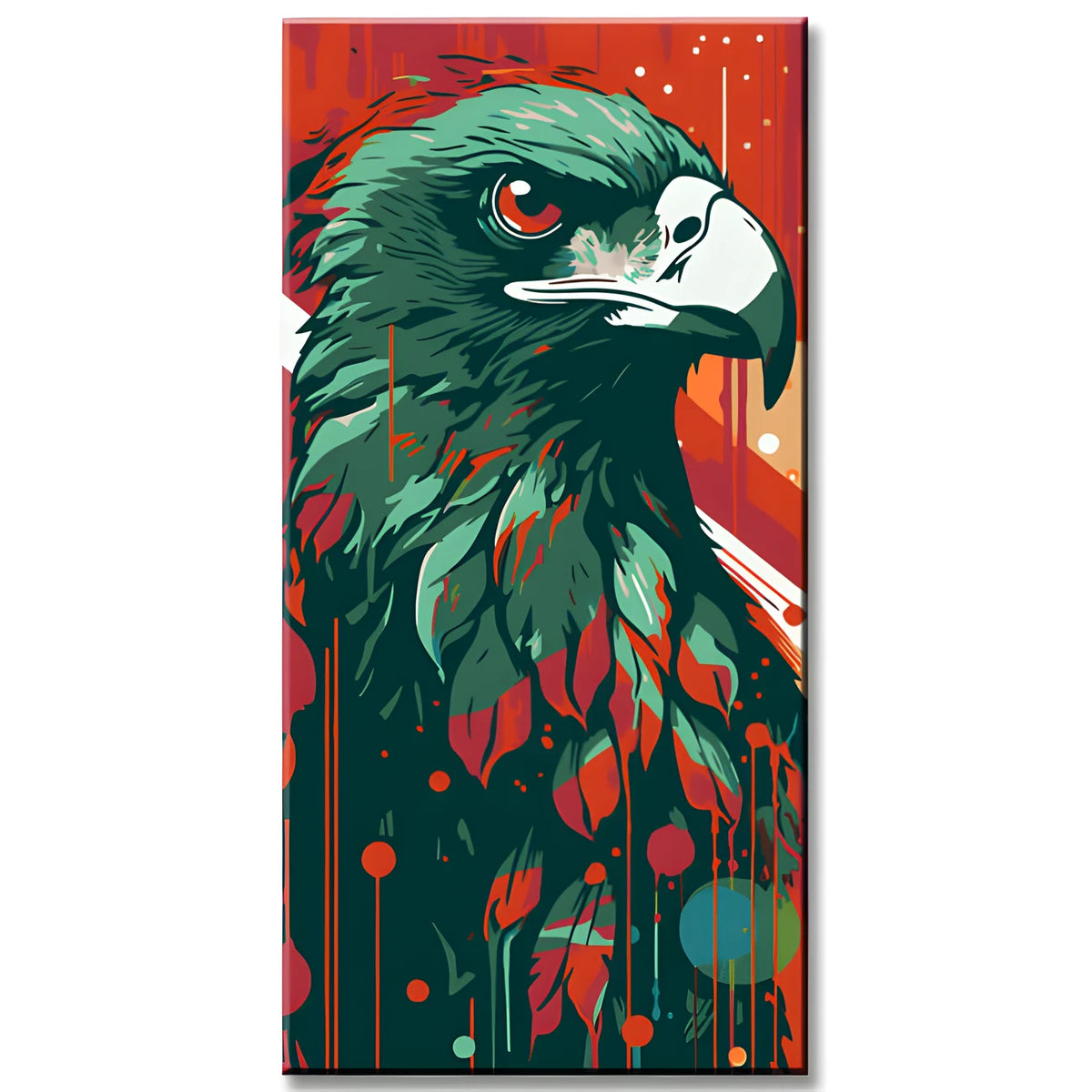 Shining Eagle Bird Portrait - Paint by Numbers