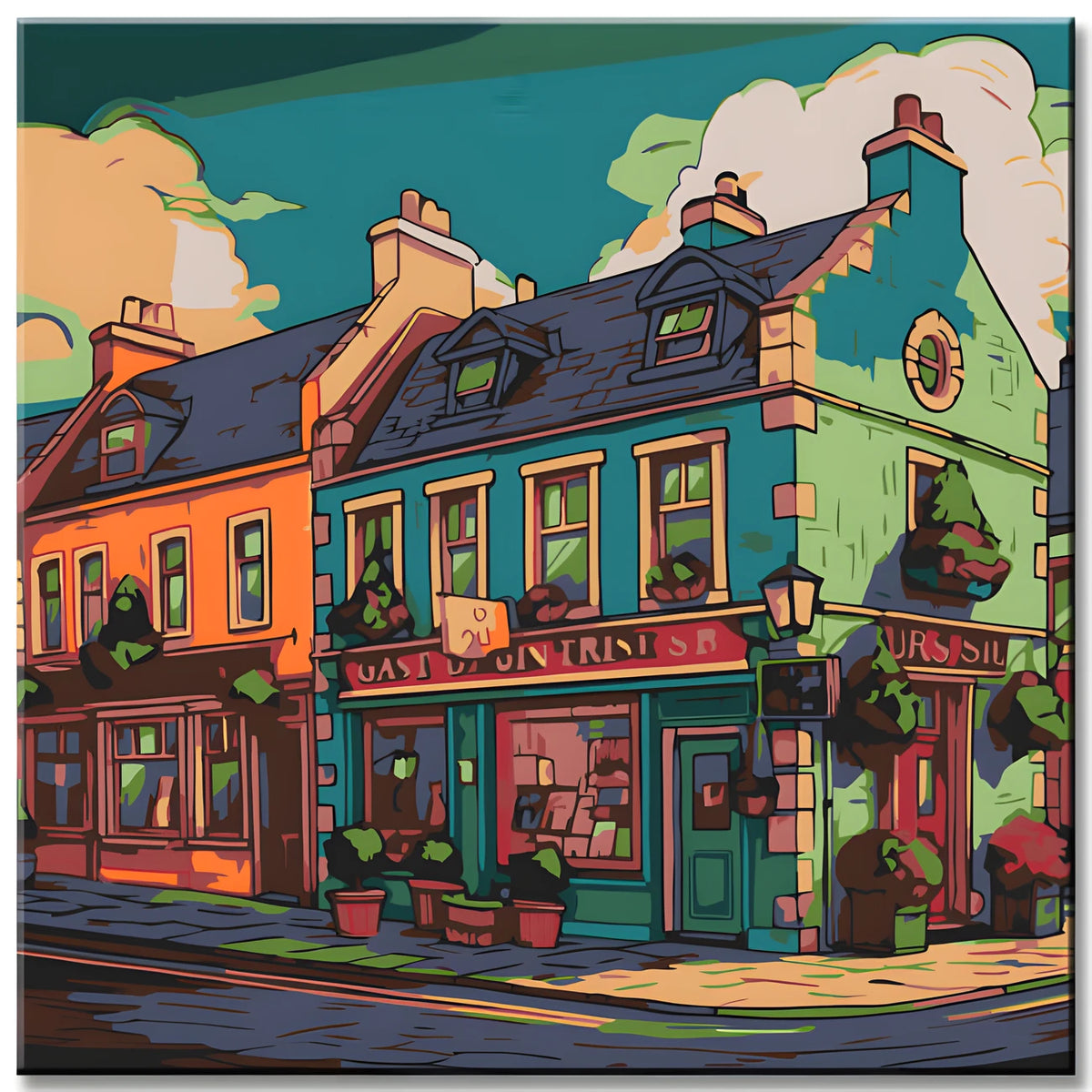 ireland Village Painting by Numbers