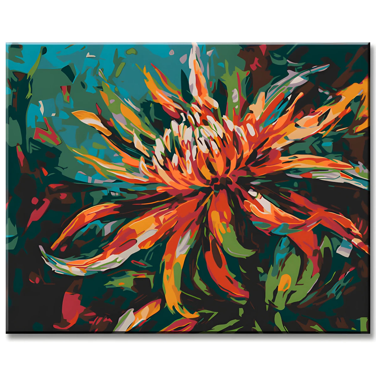 Blooming Flowers Painting by Numbers