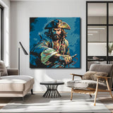 Painting by numbers for children pirate