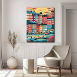 Painting by Numbers Illustration London City Panorama