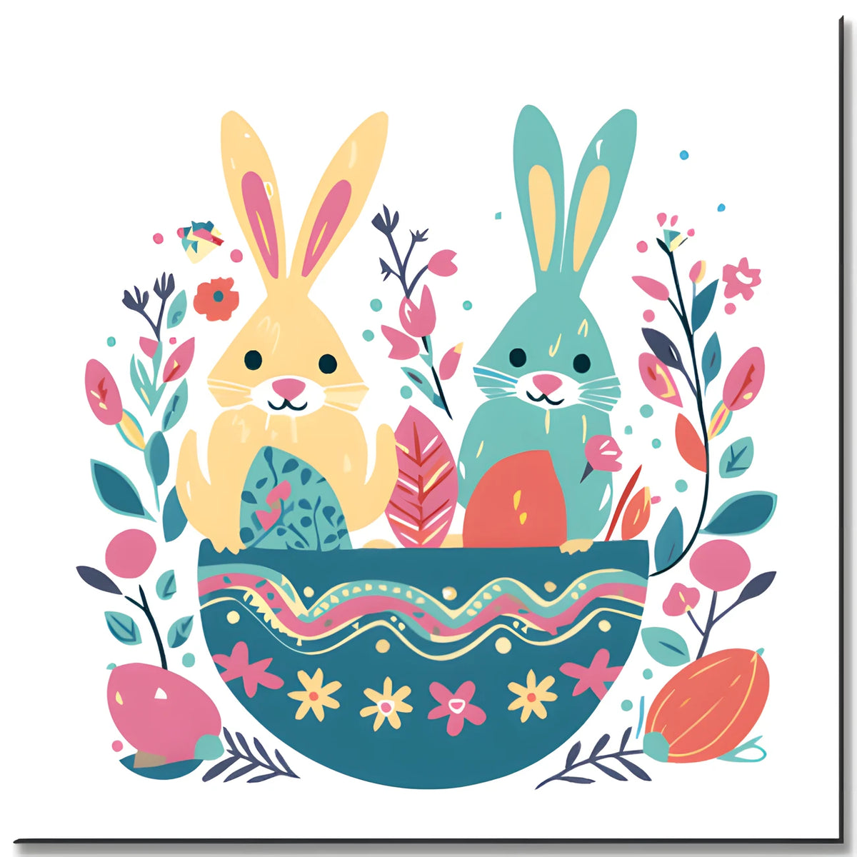 Paint by Numbers Easter Painting