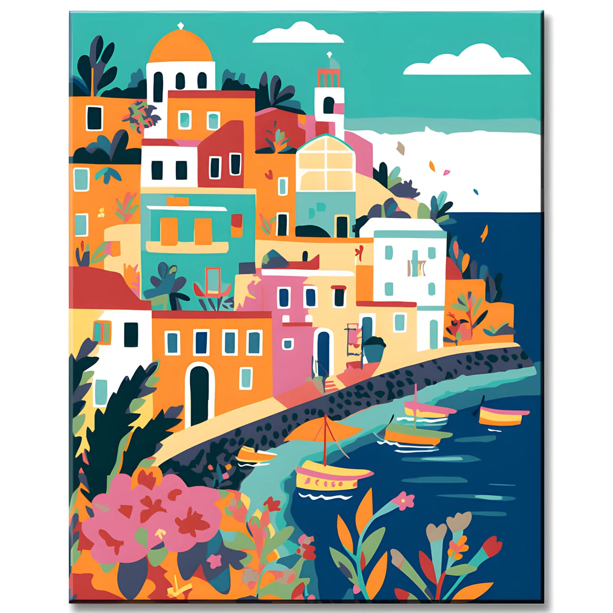 Painting by Numbers Illustration ischia