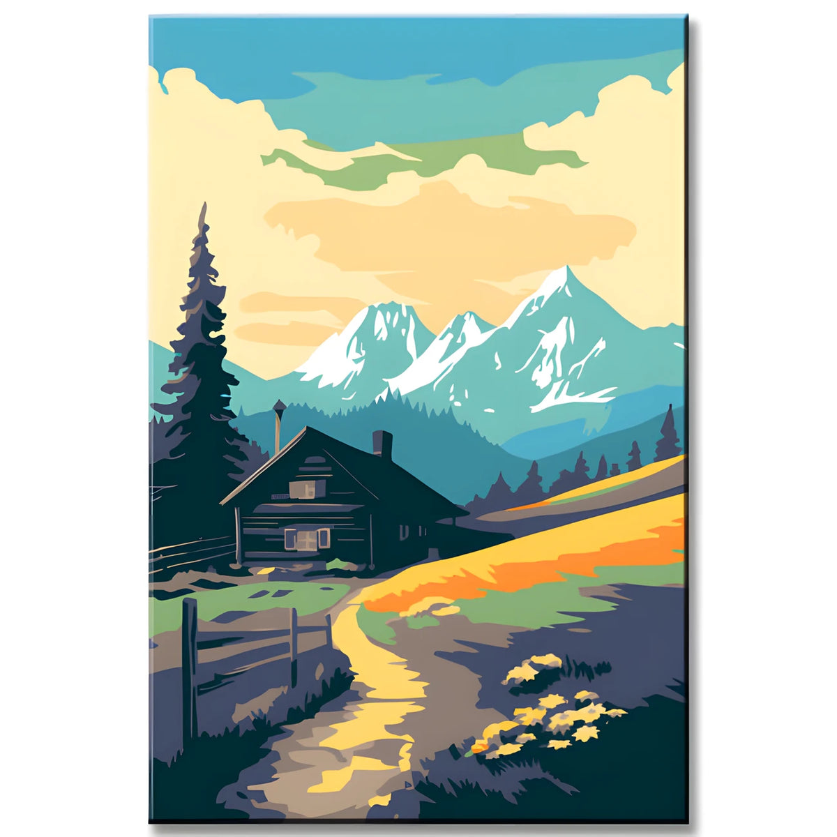 Painting by Numbers Bavarian Foothills of The Alps