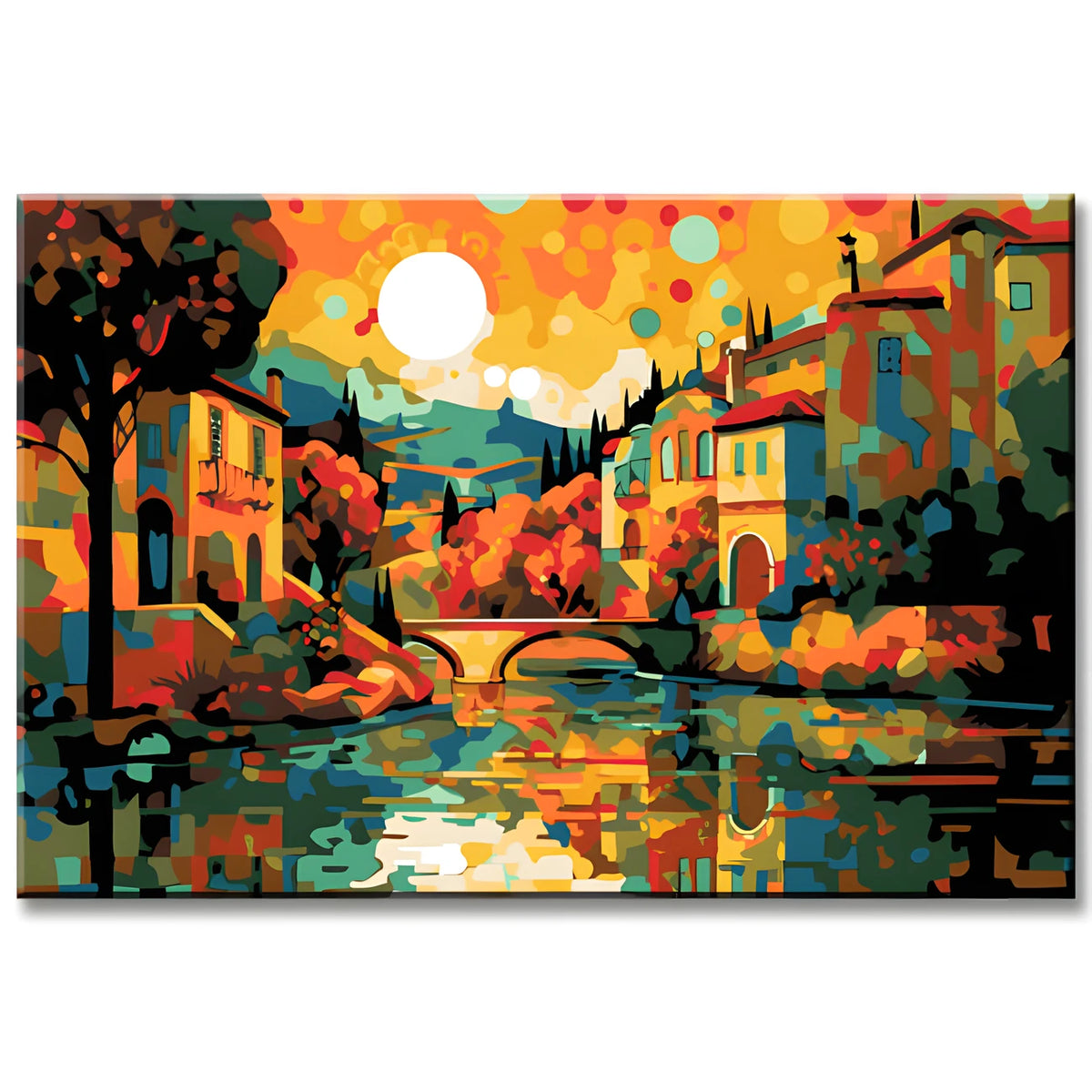 andalusia Spain Landscape Painting by Numbers