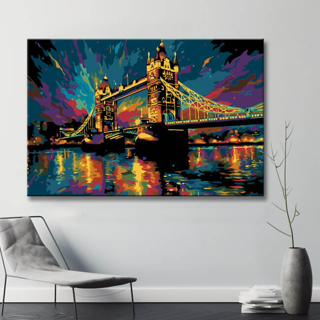 London Bridge Impression Painting by Numbers