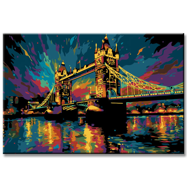 London Bridge Impression Painting by Numbers