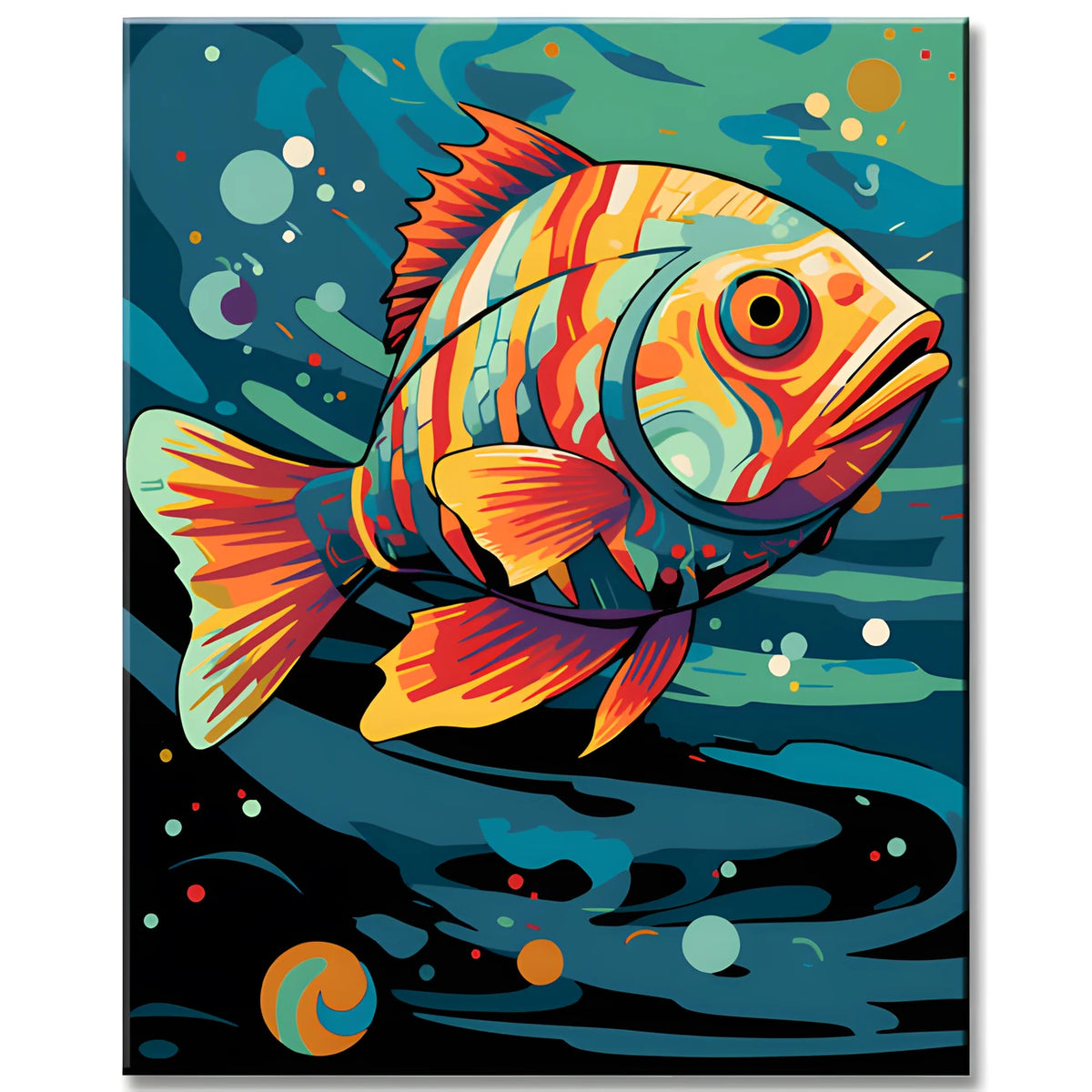 Whitefish Fish Painting by Numbers