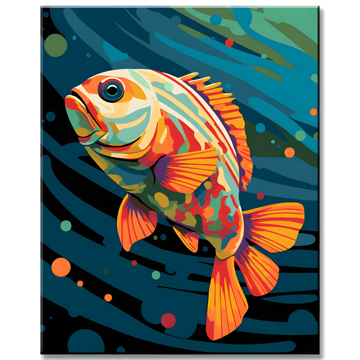 Paint by Numbers for Kids: Marine Fish