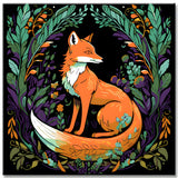 Art Nouveau Fox Painting by Numbers
