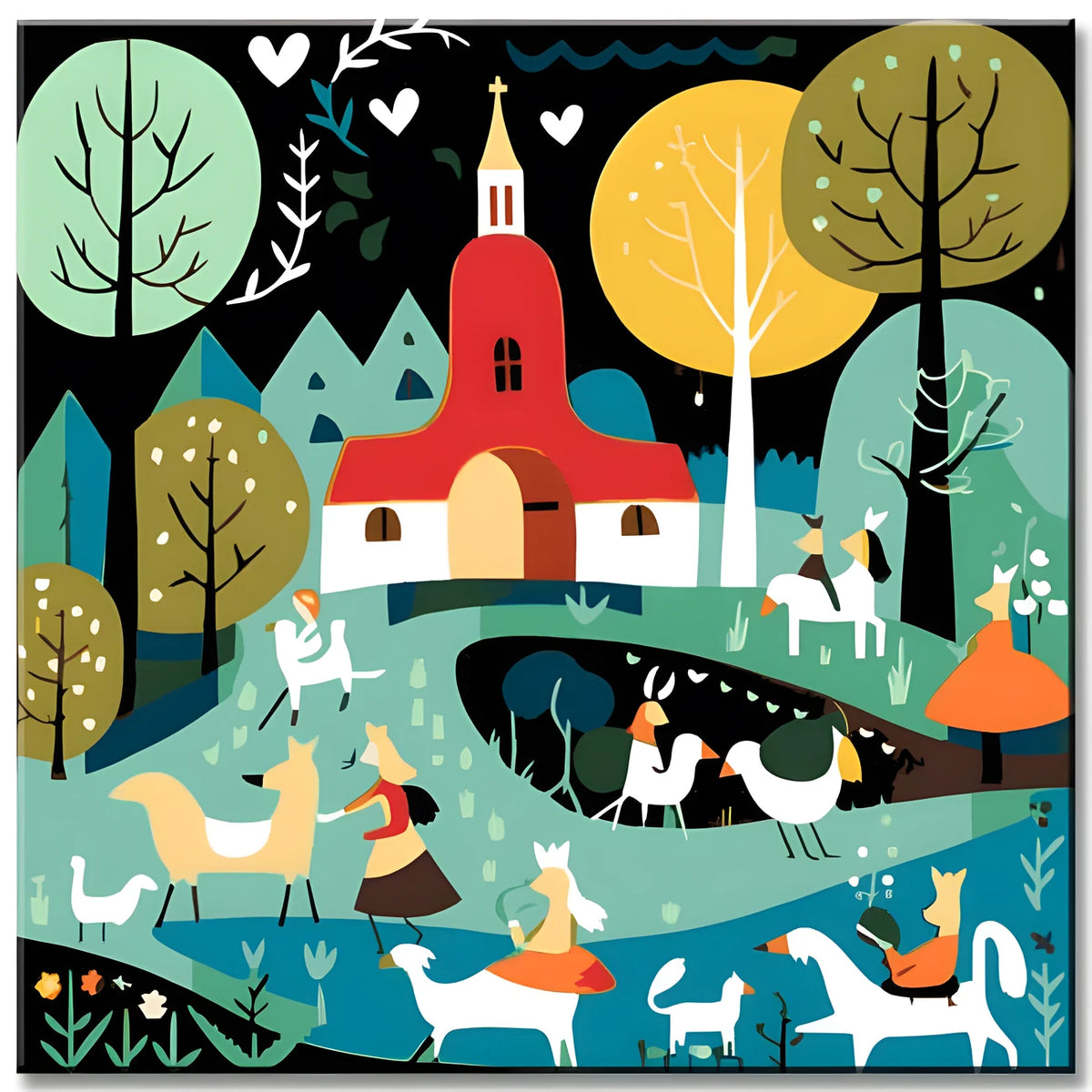 Fantasy Landscape for Kids - Paint by Numbers