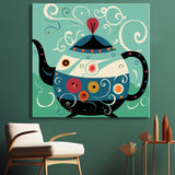 Tea kettle - painting by numbers
