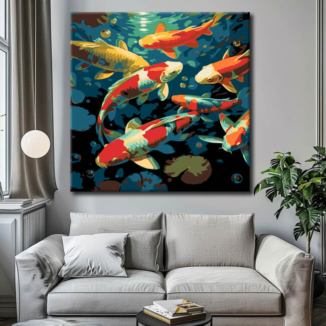 Painting by Numbers Koi