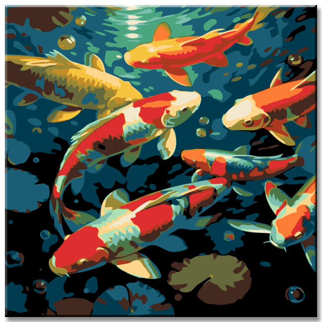 Painting by Numbers Koi